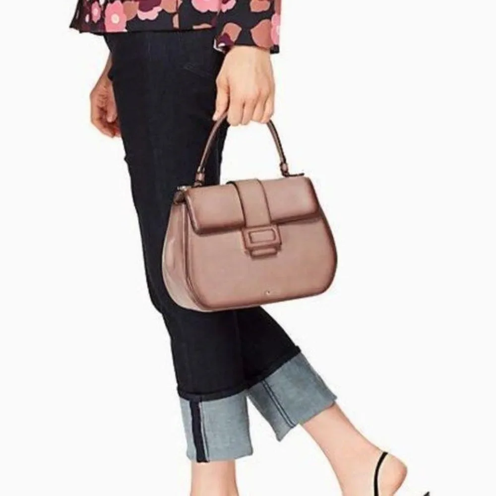 NWT Kate Spade Madison Carlyle Street Justina Leather Satchel/Crossbody Handbag